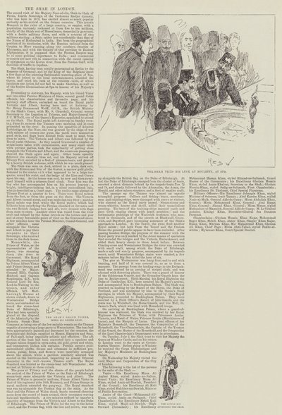 Le Shah à Londres - Henry Charles Seppings Wright